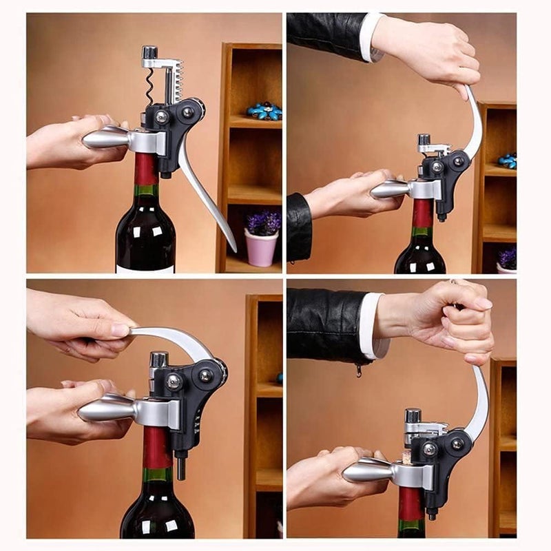 Smaier Wine Opener,Wine Bottle Opener, Wine Accessories Areator Wine Opener Kit, Red wine Corkscrew Set with Wood Case,Wine Gift with Luxury Packaging - Image 5